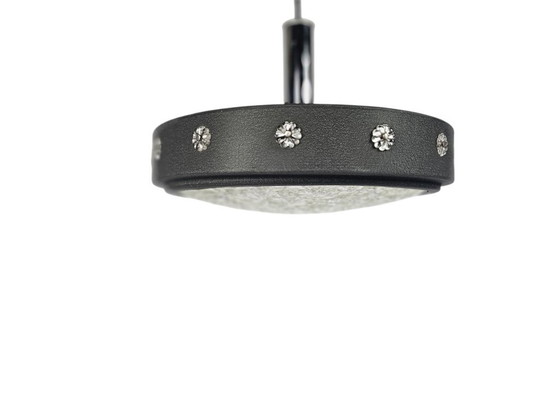 Image 1 of Lampada a sospensione vintage UFO di metà secolo - metallo - vetro - anni '70