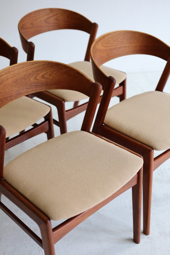 Set di 4 sedie da pranzo vintage, DUX Sweden – Legno, Tessile (photo 4 of 10)