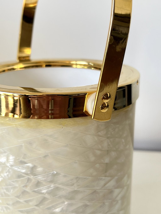 Glacette Nacré Ice Bucket by Lidian - Made in Italy, 1960