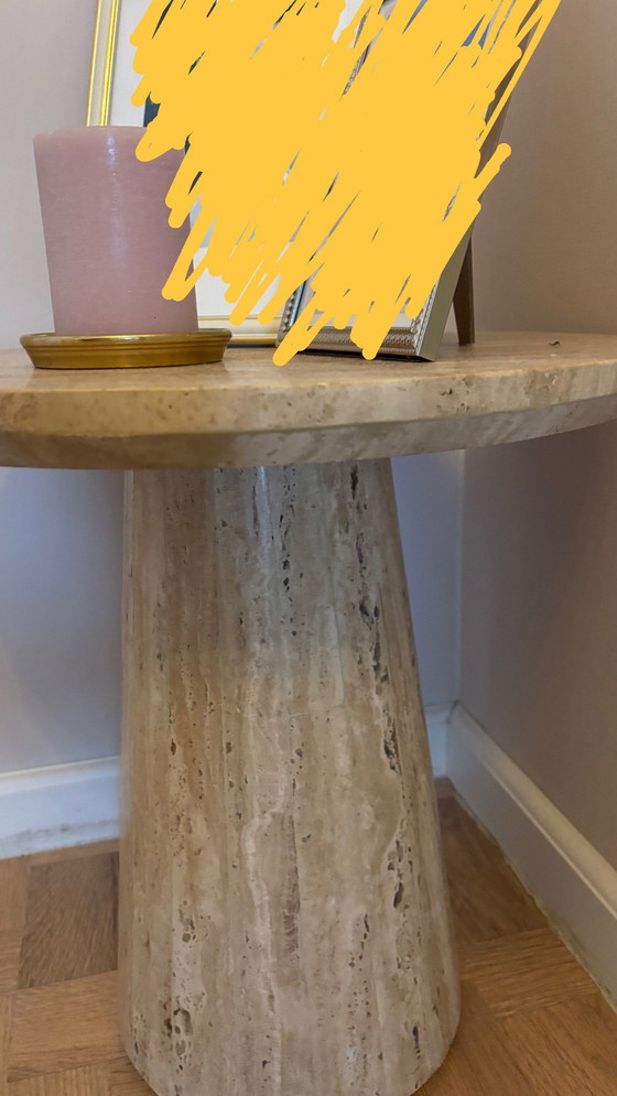 Image 1 of Super beautiful Travertine side/coffee table
