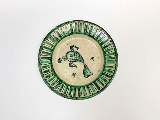 Image 1 of 4 Piatti Vietri decorati della Fabbrica Ceramica Avallone, anni '30