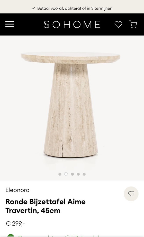 Image 1 of Super beautiful Travertine side/coffee table