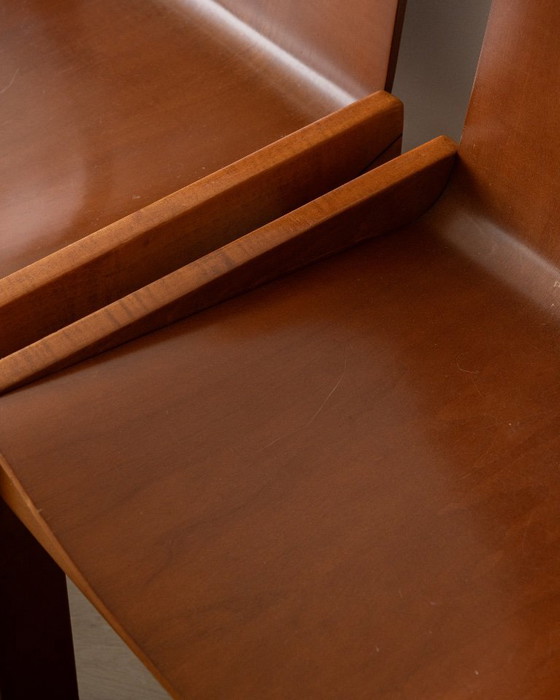 Sillas de comedor italianas de contrachapado, atribuidas a Molteni, años 70, juego de 4 – Molteni&C, Wood (photo 18 of 24)