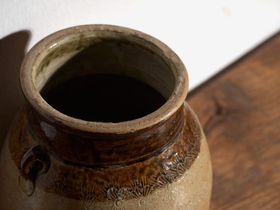 Antike chinesische glasierte Steingutvase – China, ca. 1900 – Vasen, Ceramic, Rustic (photo 19 of 39)