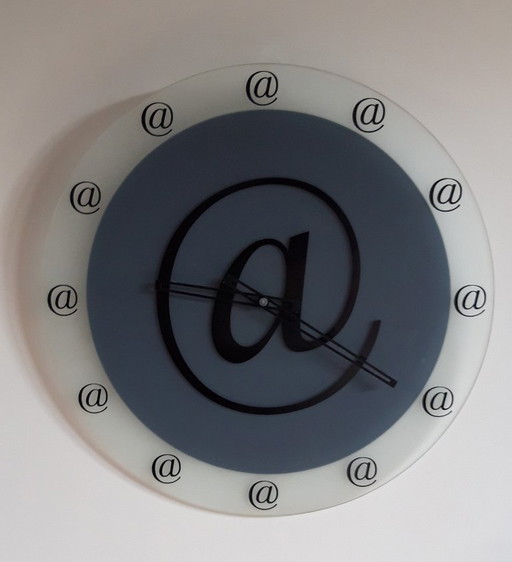 @ Bijenkorf @ glass @ wall clock @ 1992 @