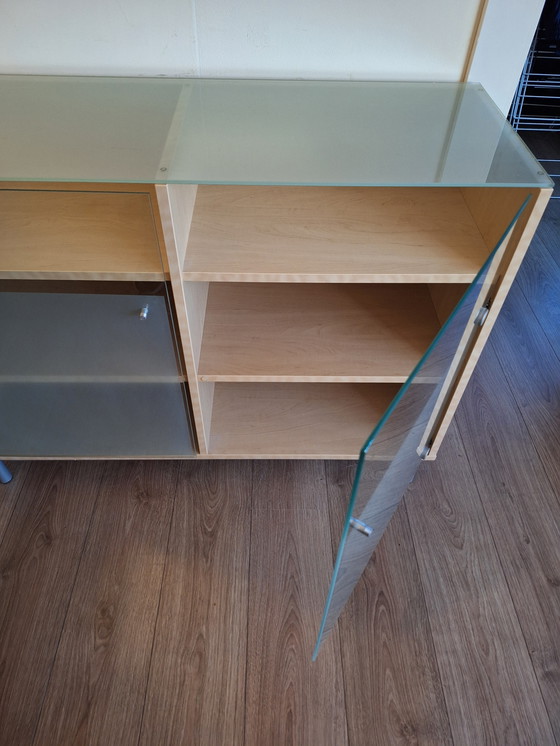 Image 1 of Cassettiera/armadietto vintage IKEA in vetro e legno