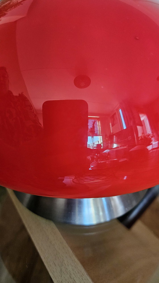 Image 1 of Red space age mushroom lamp