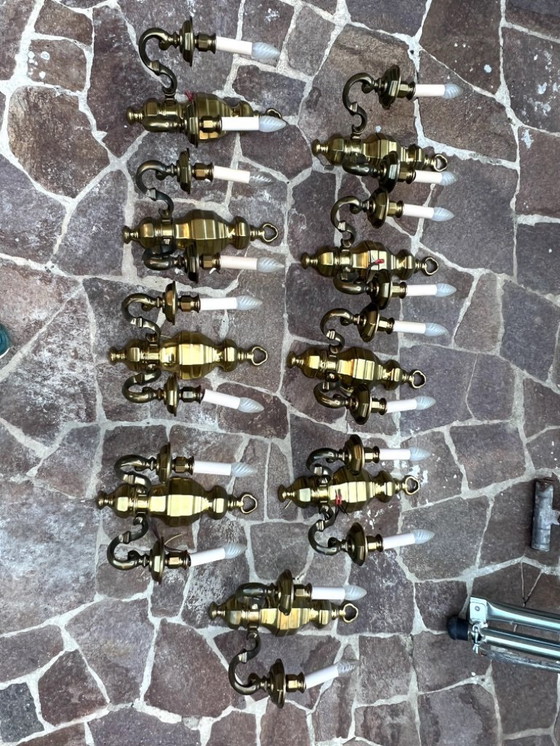 Image 1 of Apliques de pared (9) - Latón