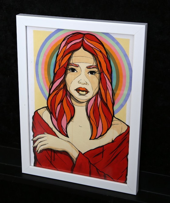 Image 1 of El Bocho - Madonna - Giclée - firmado a mano - listo para montar