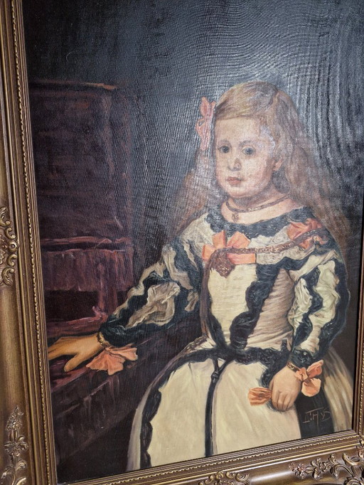 Reproduction de l'œuvre de Maria Marguerita 1651-1673
