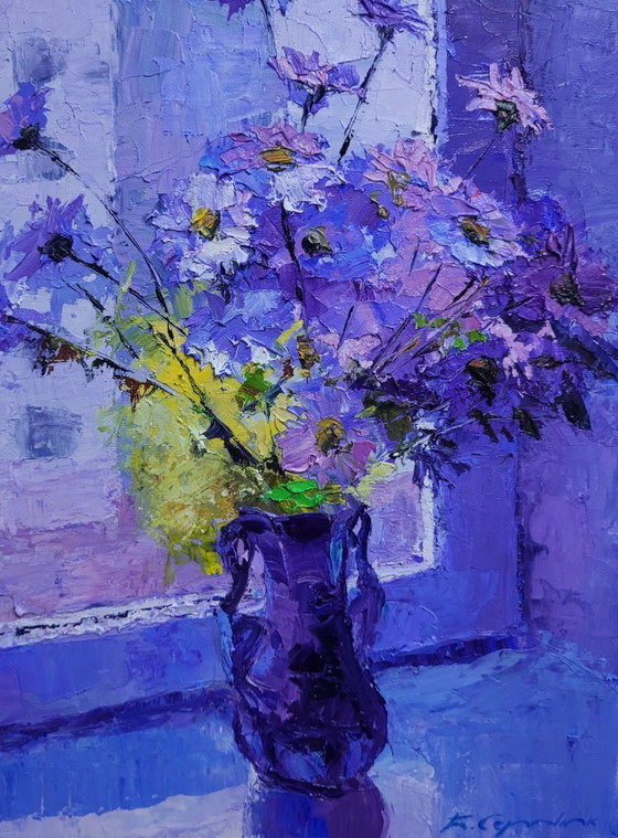 Image 1 of Daisies On The Windowsill