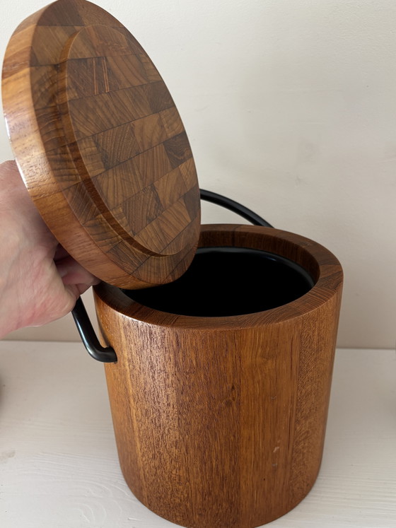 Image 1 of Digsmed design teak ice cube bucket