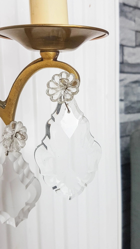 Paar Wandleuchten aus Bronze und Kristall MG – Beleuchtung, Crystal, Klassiek (photo 8 of 11)