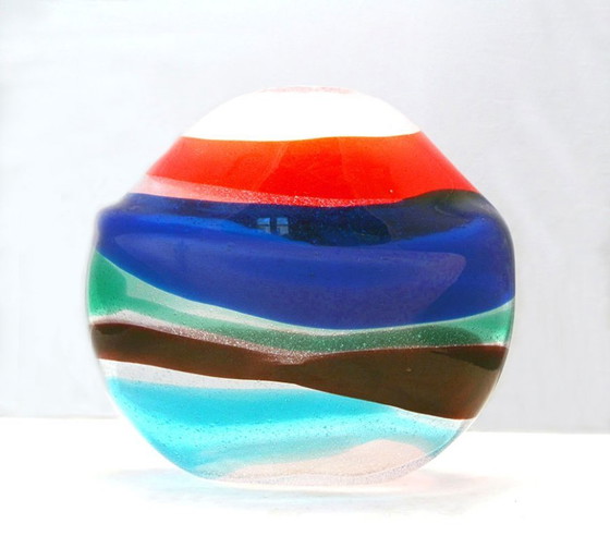 Image 1 of Fulvio Bianconi a fasce vase by Cenedese Murano, 1960s