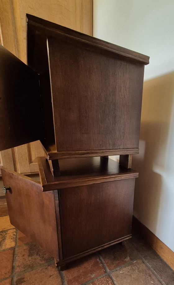 Set originale di 2 eleganti comodini in legno di metà secolo, vintage – Wood (photo 4 of 7)