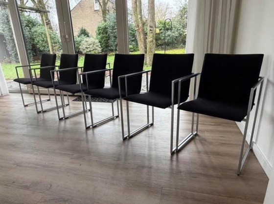 Image 1 of Set di 6 sedie da pranzo Arco Frame, tavolo incluso.