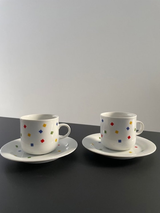 Image 1 of Vintage Eversberg cup and saucer set postmodern style