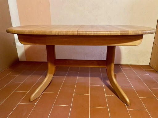 Mesa de comedor extensible de roble macizo