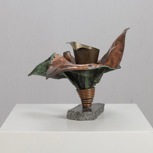 Sculptural Copper Vase by Bart van Bekhoven, Netherlands, 1980s – vazen (photo 2 of 9)