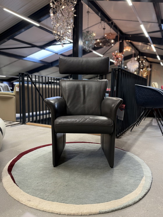 Image 1 of 2 Jori Aqua Fauteuils Grijs Leer