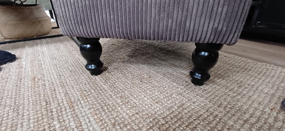 Image 1 of Pouf con sgabello, come nuovo