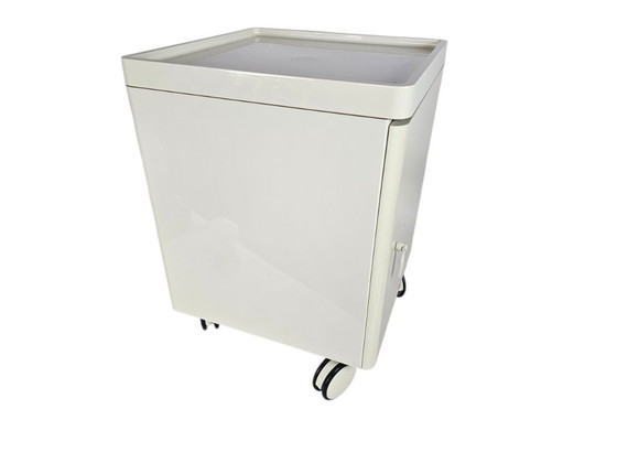 Comodino color crema su ruote, Ikea, Comodini, Legno, MDF, Modern (foto 3 di 5)
