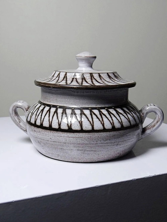 Vintage covered pot in ceramic from Vallauris, Émile Masson, 1960s-1970s. – Crockery, Porcelain (photo 9 of 9)