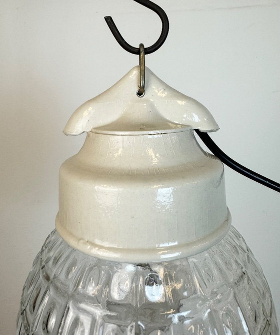 Image 1 of Lampada a sospensione vintage in porcellana bianca, anni '70