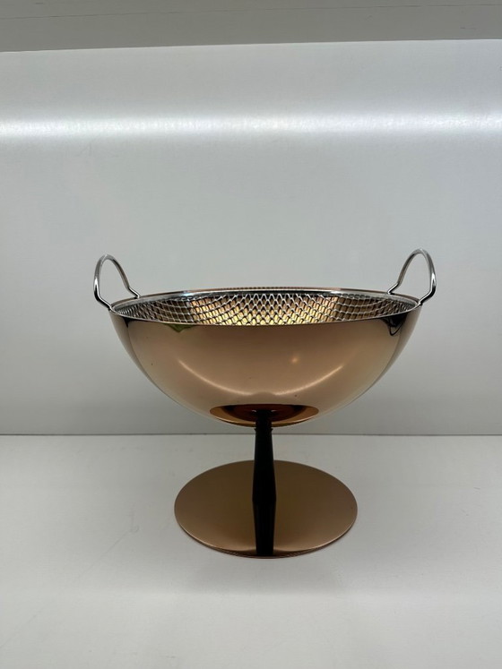 Image 1 of Fruit Basket Strainer AC04 CU Achille Castiglioni for Alessi Copper Limited Edition 466/999