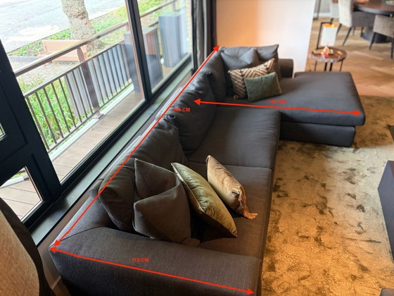 Marac Model Gorden (Italy) Corner Sofa + Designer Lounge Chair – 3-5 seaters, Other (photo 5 of 6)