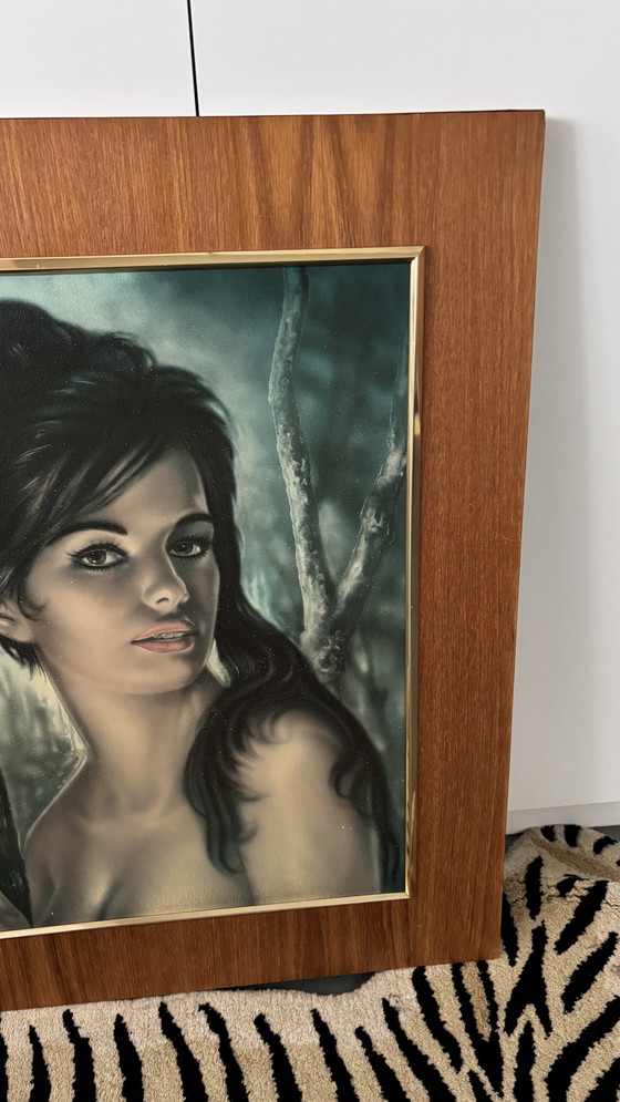 Image 1 of Quadro d'epoca, cornice, stampa, donna gitana, Joseph Henry Lynch