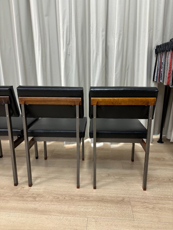 Image 1 of 6x PALI Dining chairs - Louis van Teeffelen for Wébé - 1960s