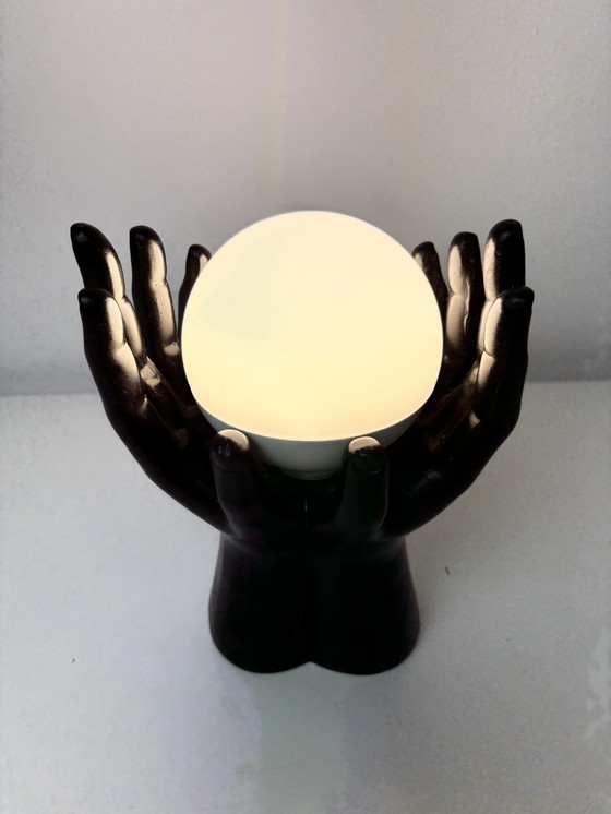 Image 1 of Art Deco Hands Table Lamp