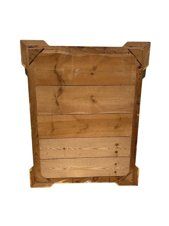 Image 1 of Miroir de Cheminée à parecloses style Louis XVI en bois doré à la feuille - XIXème siècle