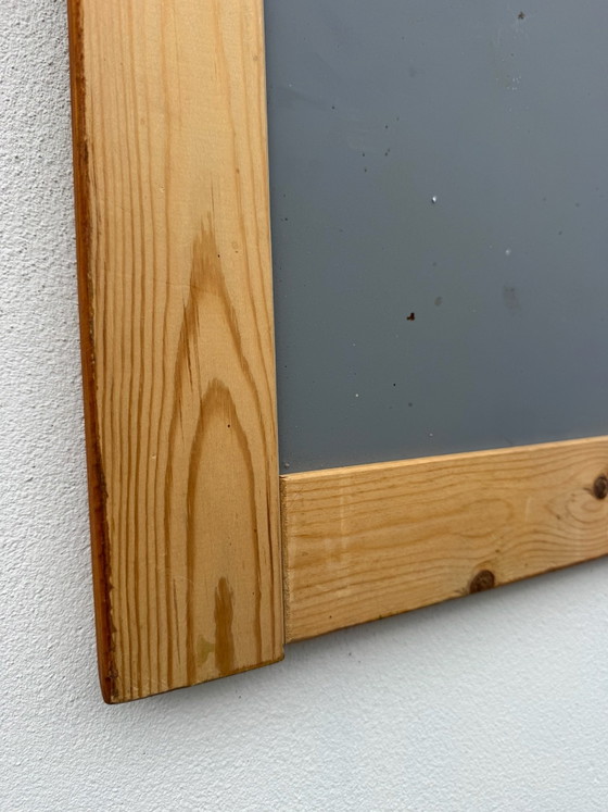 Pine wood Mirror 70s Charlotte PERRIAND style, Glass, Beige (photo 9 of 15)