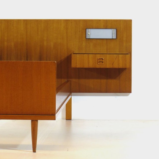 Image 1 of Letto matrimoniale vintage di design scandinavo in teak, anni '60