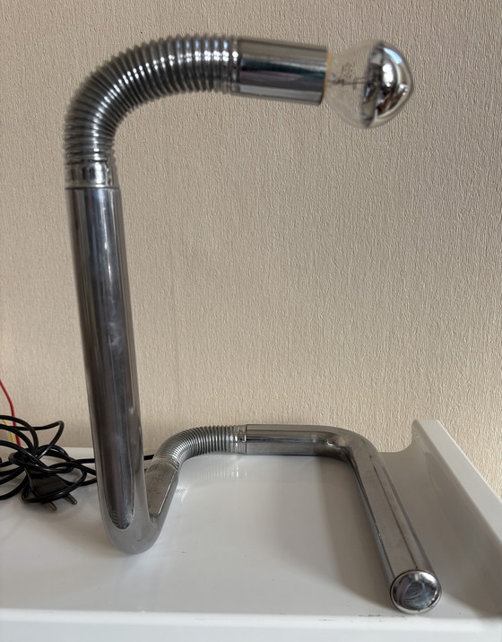 Image 1 of Vintage Italiaanse chromen tafellamp