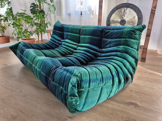 Image 1 of Togo Sofa 3 seater in Velvet by Michel Ducaroy for Ligne Roset