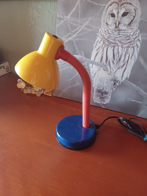 Vintage 1980s Memphis Style Desk Lamp – bureaulampen, Metal, Plastic