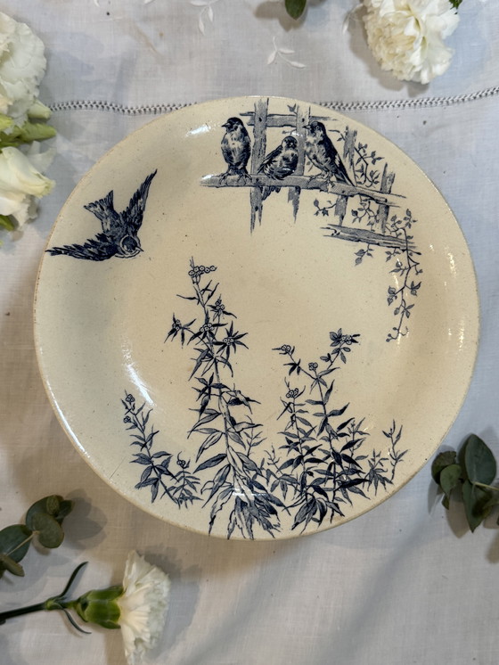 Image 1 of Compotier hirondelle vintage Gien