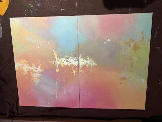 Tableau en deux panneaux 70x50 cm – Peintures et dessins, Canvas (photo 3 of 7)