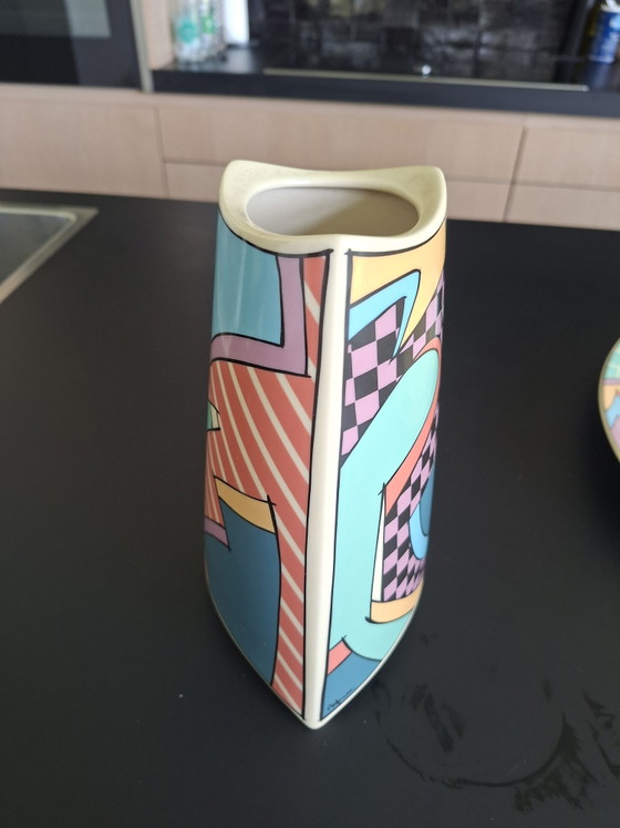 Vintage Rosenthal FLASH – Vase & Bowl – Design by Dorothy Hafner (1980s) – Crockery, Porcelain (photo 4 of 6)