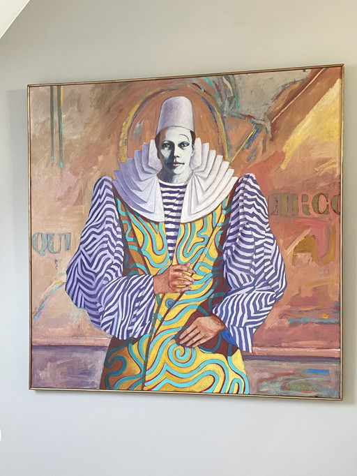 Pierrot Painting, George van Herwaarde
