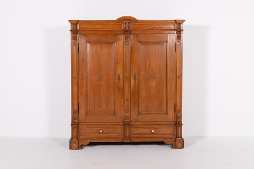 Vintage eikenhouten kast