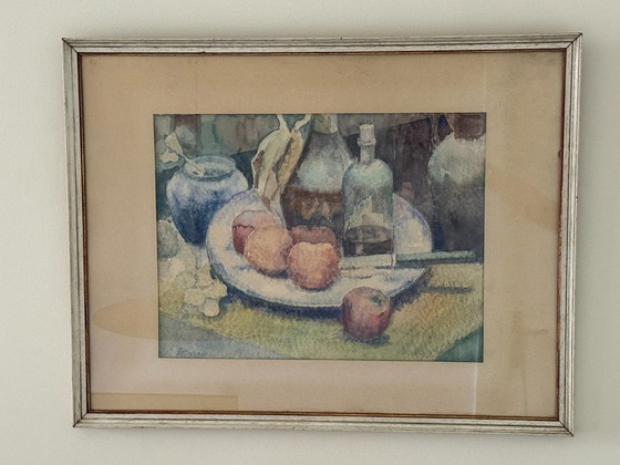 Image 1 of Watercolor Still Life by FR. Schoorl