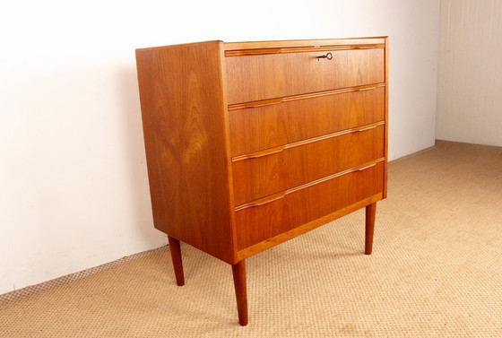 Image 1 of Cassettiera danese a 4 cassetti in teak di Henning Jørgensen per Fredericia Furniture 1960.