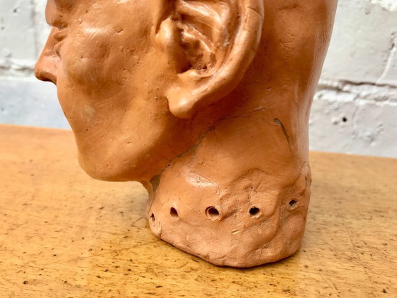 Image 1 of Scultura d'epoca, busto di uomo in argilla