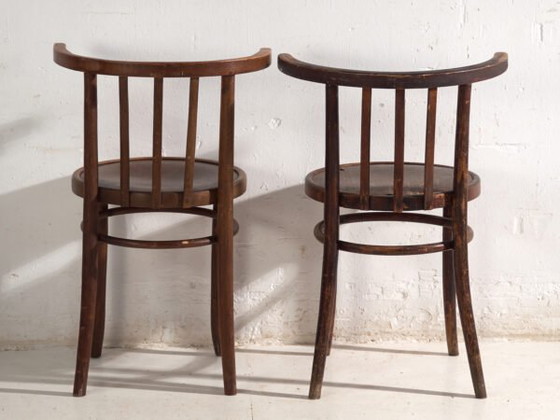 Antike Sessel im Thonet-Stil aus Bugholz – Mitteleuropa, circa 1930 - 2er-Set Stühle #3 (photo 36 of 40)