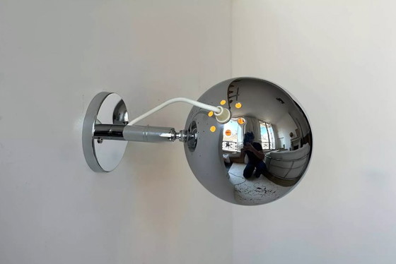 Image 1 of Coppia di applique vintage in cromo, regolabili, Francia 1960