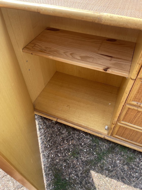 Italiaanse vintage design dressoir van Dal Vera – Rattan, Wood (photo 4 of 5)